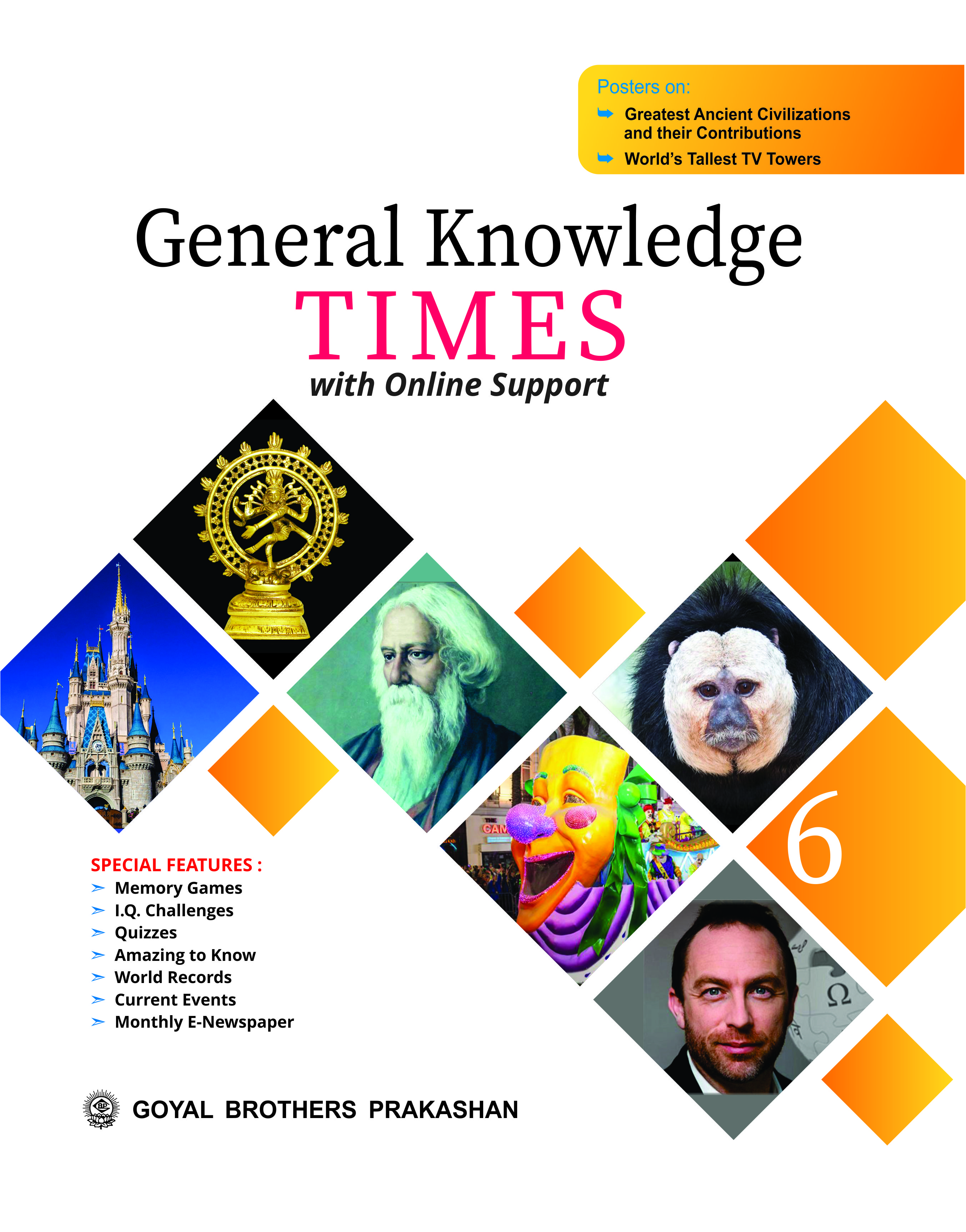  General Knowledge Times with Online Support for Class 6