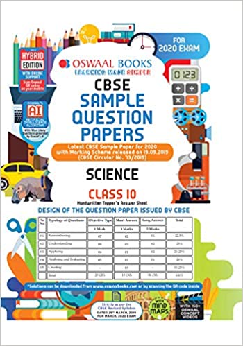 Oswaal Cbse Sample Question Paper Class 10 Science Book