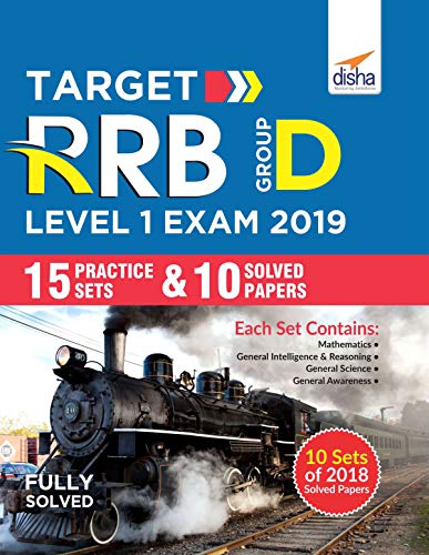 Target RRB Group D Level I Exam 2019 - 15 Practice Sets & 10 Solved Papers