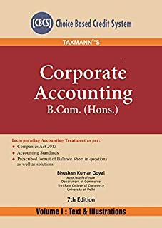 Corporate Accounting (Set of 2 Volumes) - B.Com (Hons.)