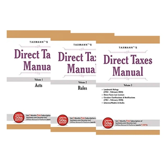 Direct Taxes Manual with Supplement (Set of 3 volumes)
