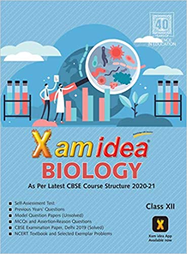 Xam Idea Biology -Class 12 - CBSE (2020-21)