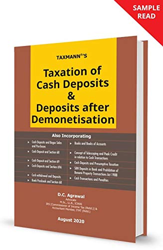 Taxation of Cash Deposits & Deposits after Demonetisation