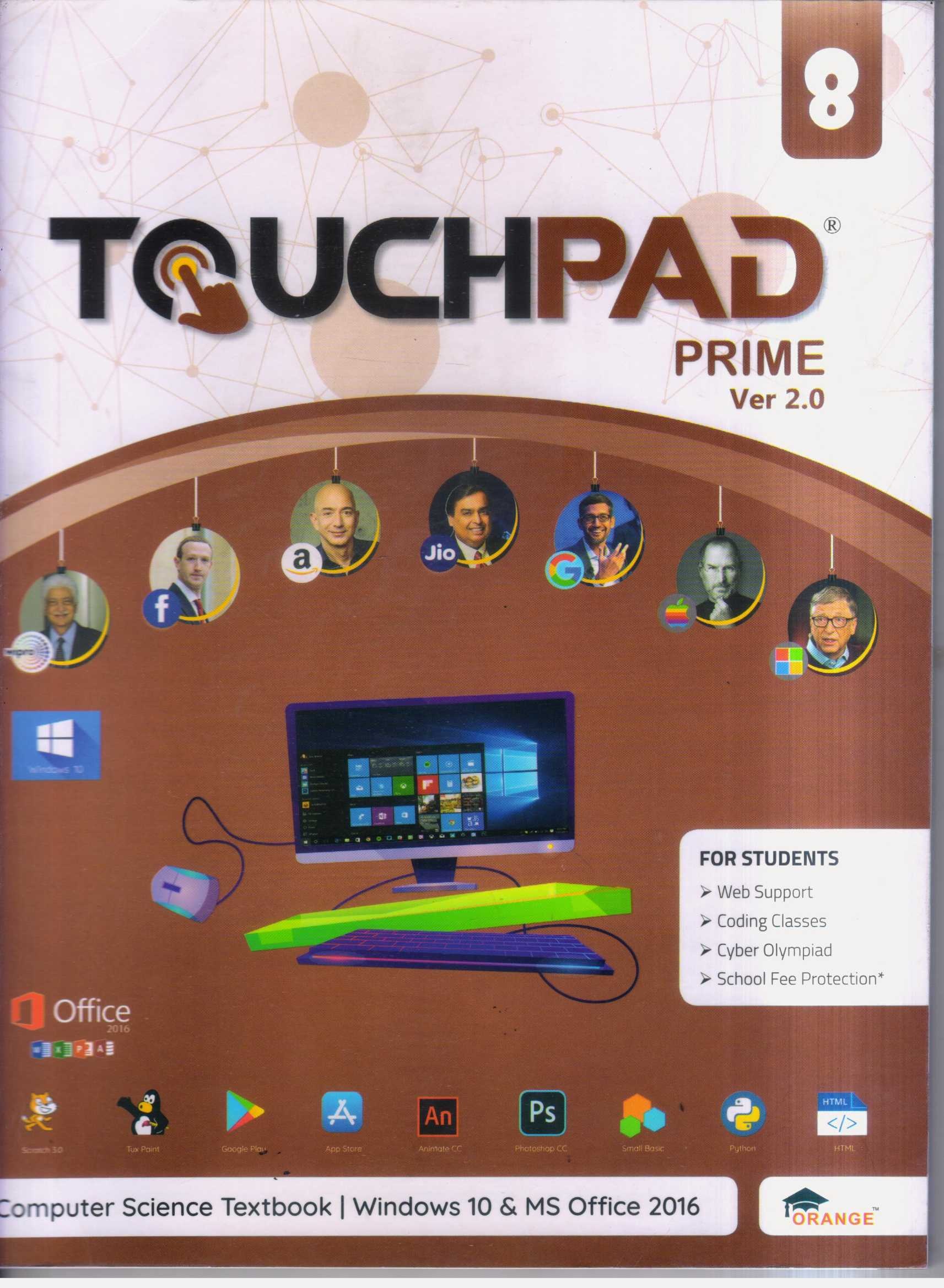 Touchpad Computer Book Prime Ver 2.0 Class 8