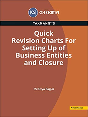 QUICK REVISION CHARTS FOR SETTING UP OF BUSINESS ENTITIES AND CLOSURE