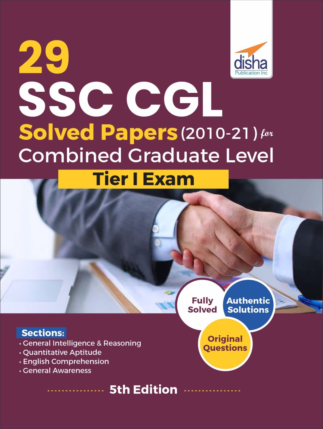 29 SSC CGL Solved Papers (2010 - 21) for Combined Graduate Level Tier I Exam