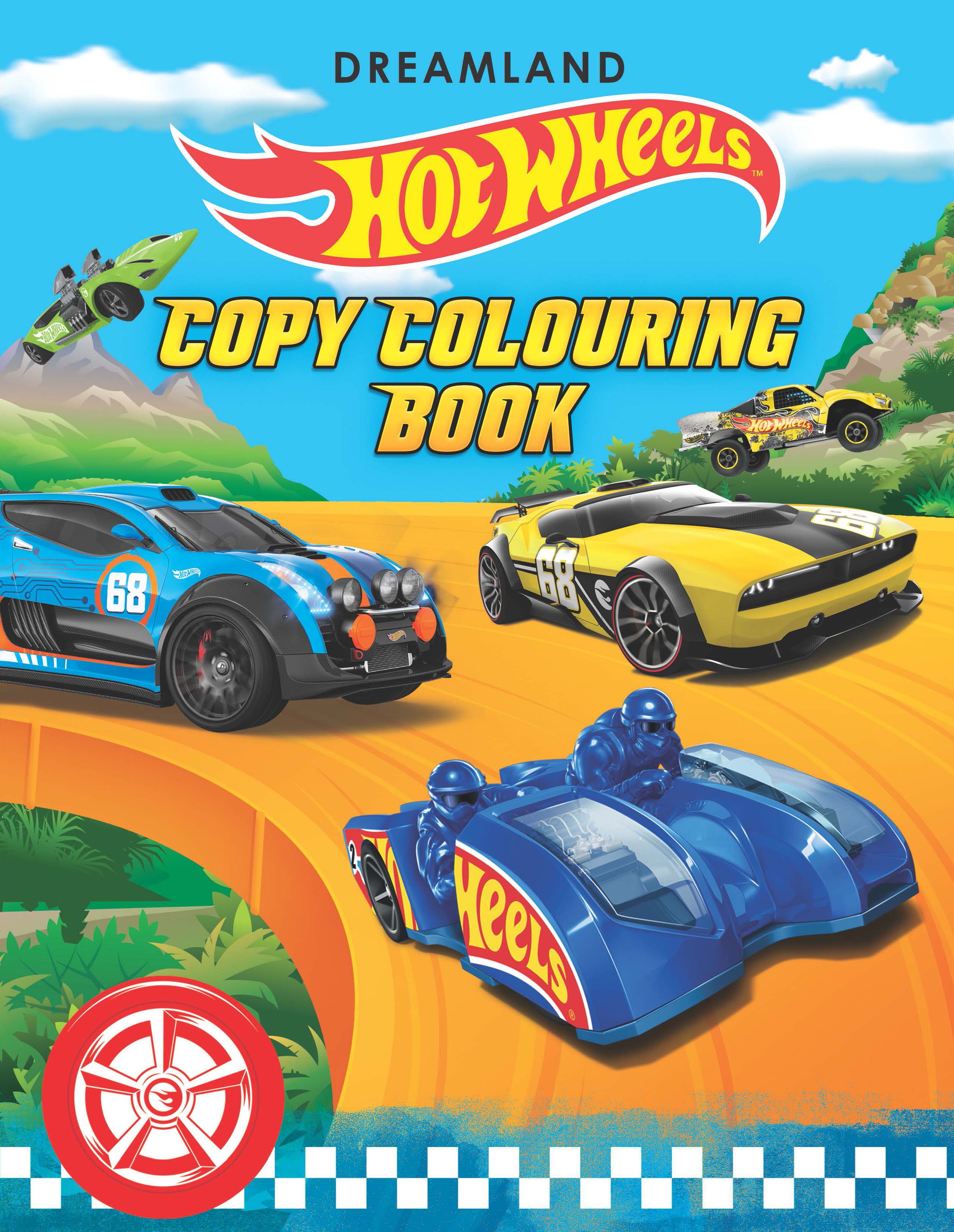 Hot Wheels Copy Colouring Book