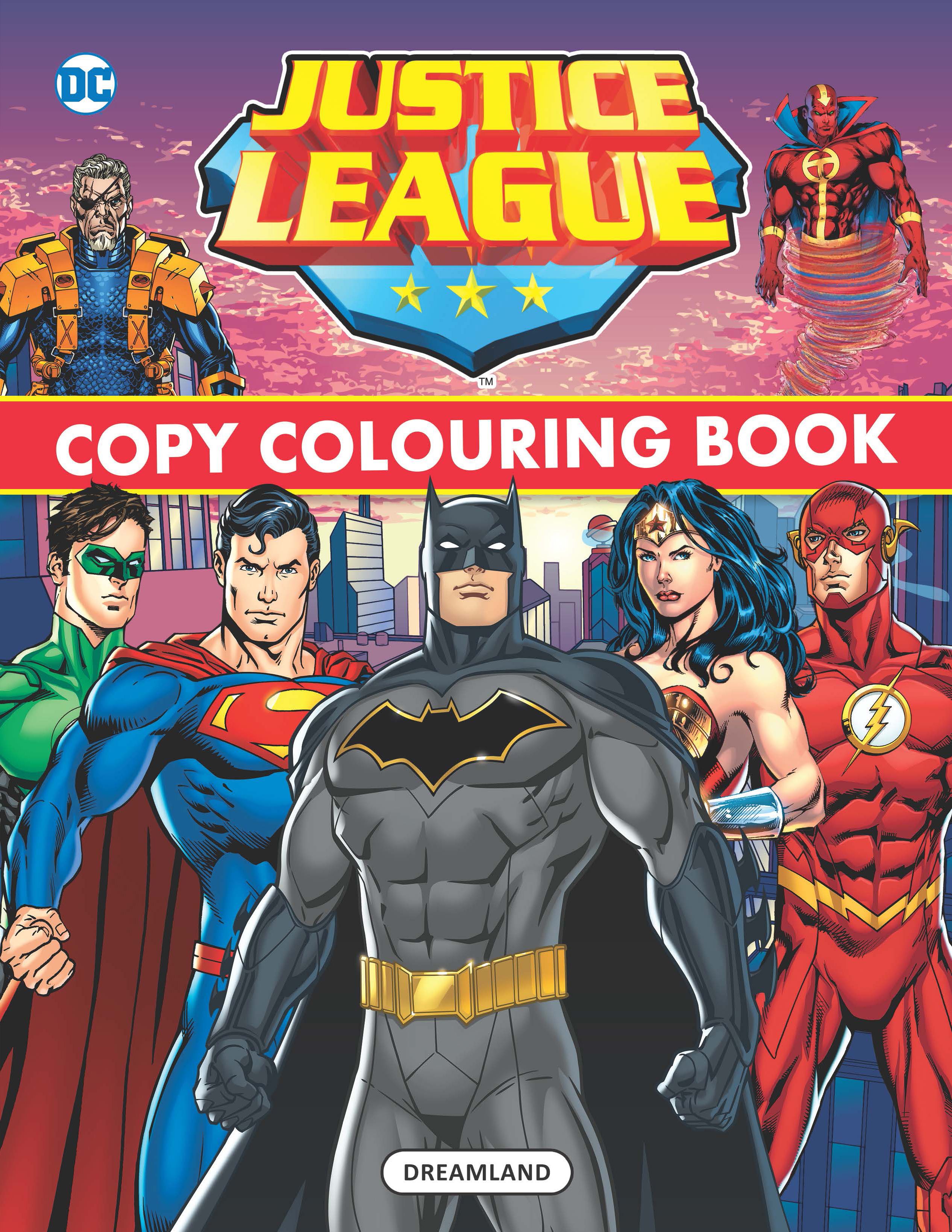 Justice League Copy Colouring Book