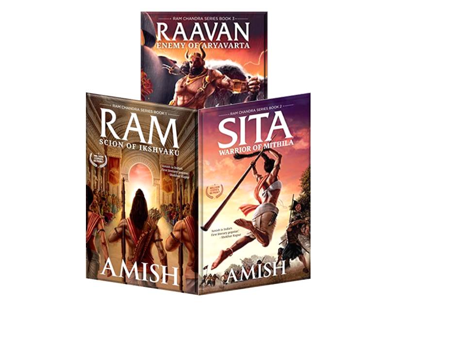 Ram Chandra Combo Pack of 3 books by Amish Tripathi (Sita: Warrior of Mithila + Ram - Scion of Ikshvaku + Raavan: Enemy of Aryavarta )