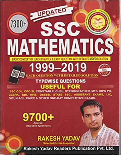 SSC Mathematics 1999-2019 Typewise Questions 7300+ Objective Questions 