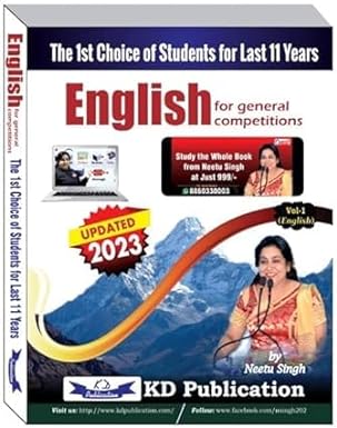 Neetu Singh English For General Competitions Vol - 1 (Updated Edition - 2023)