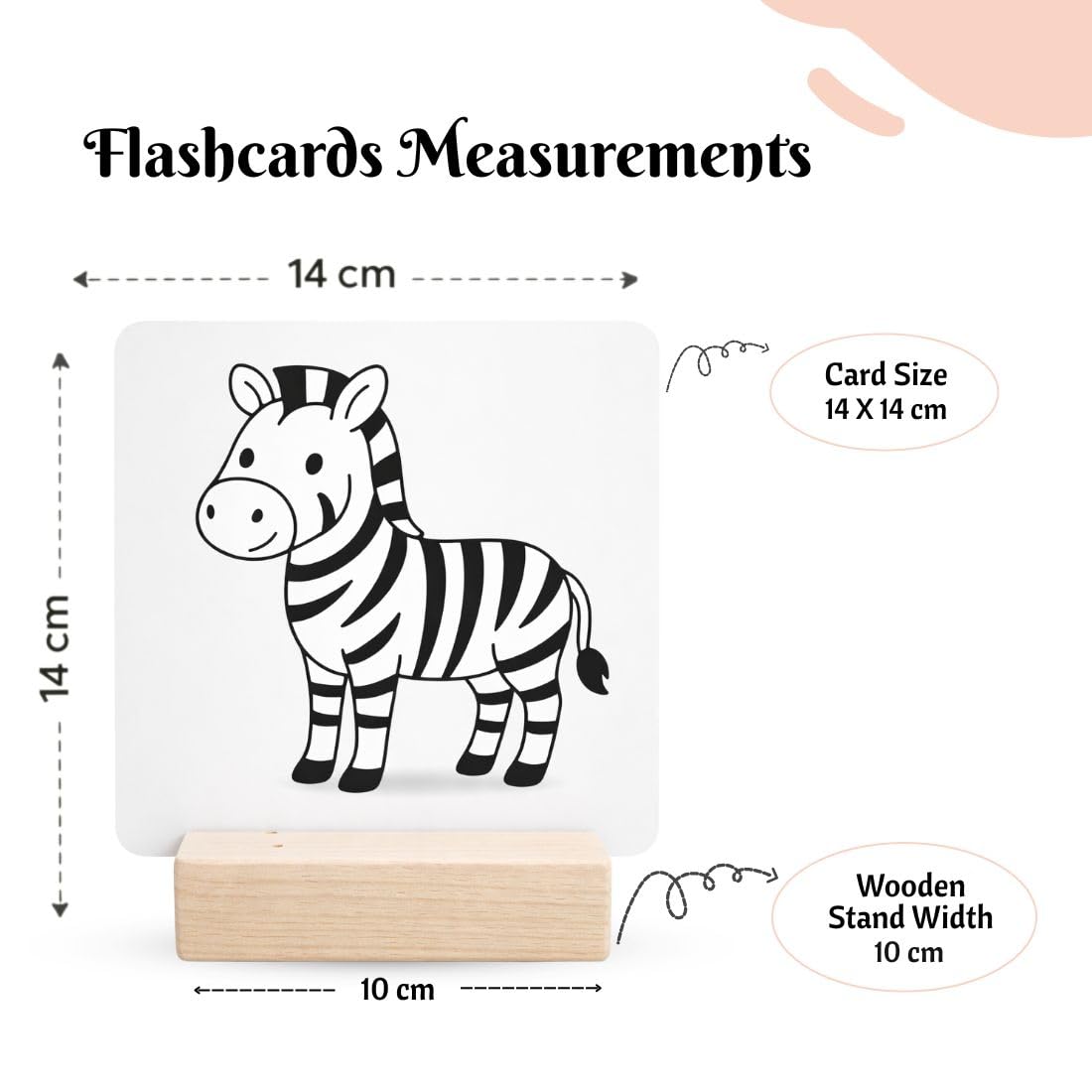 CLEVER FOX 3-STAGE BABY FLASH CARDS WITH WOOD STAND | 32 HIGH CONTRAST B&W TO FULL COLOR SENSORY OBJECTS | 12-PAGE PARENTING GUIDE & MANUAL | MONTESSORI TUMMY TIME NEWBORN TOYS | 0-18 MONTHS AGE RANGE