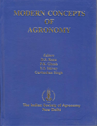 MODERN CONCEPTS OF AGRONOMY