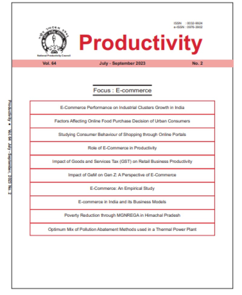 Productivity : A Quarterly Journal of The National Productivity Council - Volume :64 (2023-2024 )